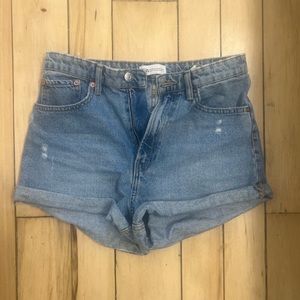 High waited denim zara shorts